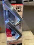 Larson 20298917 Quickfit Straight Lever Handleset, Brushed Nickel (new). Price: $54.87.