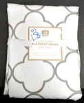 Pottery Burn Teen Blackout Window Curtain Lucky Clover Cotton 44"X 84" New. Price: $35.00.