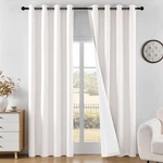 Joydeco Linen Blackout Curtains For Bedroom 96 Inches Long Grommet Heavy Duty... New. Price: $37.61.