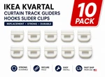Ikea Kvartal Curtain Track Gliders Hooks Slider Clips 10 20 Pack Replacement New. Price: $12.96.