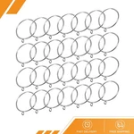 28PCS Curtain Rod Rings With Eyelets Metal 2.5 Inch Silver New. Price: $35.49.