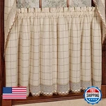 Sweet Home Collection Adirondack Cotton Kitchen Window Curtains Pair 36 Tier New. Price: $35.23.