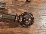 Kamanina Curtain Rods For Windows To Inches 72-144", Antique Bronze New. Price: $24.99.