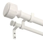 White Double Curtain Rod 36 To 153 Inch, Boho Decorative 1" Extra Long Dual C... New. Price: $42.27.