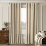 Dukiyo Linen Semi Sheer Curtain Panels New. Price: $47.49.