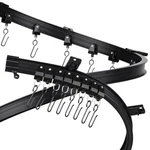 Fubeasi Black Flexible Bendable Ceiling Curtain Track, Curved 9.8 Ft, New. Price: $25.87.