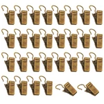 Gukbiay Pack Of 80 Antique Brass Small Heavy-duty Hook Clip Set New. Price: $14.41.