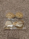 Oriver Magnetic Curtain Tiebacks 4 Pack Gold Crystal Flower New. Price: $15.00.