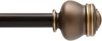 Kenney KN71722 Glendale Standard Decorative Window Curtain Rod, 28-48" New. Price: $24.99.