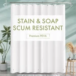 Amazerbath Extra Long Shower Curtain Liner, 72"W 84"L (pack Of 1), White New. Price: $16.04.