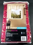 Hudson Crimson Embroidered Lined Valance With Cording 52 X 17 Stylemaster New. Price: $10.99.