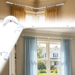 Corner Curtain Rod, 1 Inch Heavy Duty Metal Shaped Window Ro... New. Price: $32.31.