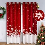 Caromio Christmas Curtains For Living Room 2 Panel Sets, Red Velvet Window New. Price: $51.57.