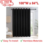 For Sliding Glass Doors, Blackout Curtains, Extra Wide, 100 84 Inches New. Price: $28.47.