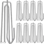 60PCS Stainless Steel Drapery Hook 2.7" X 1" 0.6", Silver New. Price: $20.35.