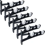 Double Curtain Rod Brackets, 6 Pack Heavy Duty Holders 1 Inch Black New. Price: $29.19.
