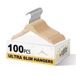 Quality 12 Kids Wooden Hangers 100-PACK Ultra Slim 0.31'' Plywood Desi... New. Price: $119.99.