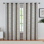 Purainbow Gold Foil Blackout Curtains, 95" Long For Bedroom Living New. Price: $83.92.
