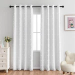 Mysky Home 100% White Blackout Curtains For Living Bedroom 84 Inches Long New. Price: $68.79.
