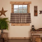 Dawson Star Tier Set Of Panels L24XW36 Country Farmhouse Brown Plaid Vhc New. Price: $31.41.