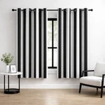 Bohomocasa 100% Blackout Classic And White Stripe Curtains, 2 New. Price: $70.59.
