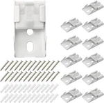Meetoot 12PCS Curtain Track Mounting Bracket White Ceiling New. Price: $11.37.