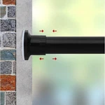 Refrze Room Divider Tension Curtain Rod, 83-122 Inch Shower Rods New. Price: $29.03.
