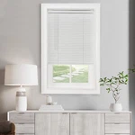 Cordless Light Filtering Mini Blind - Inch Width, 71"W X 64"H, Pearl White New. Price: $103.37.