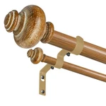 Double Curtain Rod For Windows 48 To 84 Inches, 1 Heavy-duty Adjustable ... New. Price: $60.96.