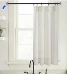 24 X 48 Curtains For Windows Pinch Pleated Natural Colored Linen Lino Rosa New. Price: $10.99.