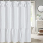 Dosly Ides Ruffled Farmhouse Shower Curtain, White Fabric, Country And Chic S... New. Price: $26.91.