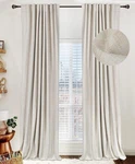 Linen Blackout Curtains For Bedroom 84 Inches Long, Back Tab/rod Pocket Livin... New. Price: $48.84.