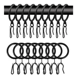 Wision Metal Curtain Drapery Rings & Hooks, 30 Mm 40PCS, Black New. Price: $24.73.