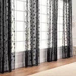 Chanasya 2PK Embroidered Vine Sheer Window Curtain Panels - Set Of New. Price: $20.99.