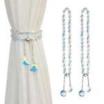 Pedobo Magnetic Curtain Tiebacks, 2 Pack Crystal Beaded Sun & Moon Ab New. Price: $14.36.