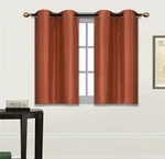 Elegant Home 2 Panels Tiers Grommets Small Window Treatment Curtain Faux Silk New. Price: $19.39.