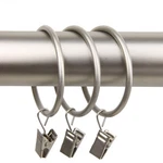 Satin Nickel Curtain Rings With Clip 2 Inch Interior Diameter Metal Drapes New. Price: $19.91.