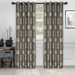 Cordon Jacquard Classic Floral Medallion Window Curtain Panel Set New. Price: $46.80.