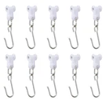 Stainless Steel Curtain Hooks With Dual Wheel - Track For Ceili... New. Price: $25.16.