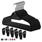 Black Velvet Hangers, Ultra Slim Space Saving, Notches, Tie Bar, Swivel Hook,... New. Price: $51.96.