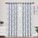 Farmhouse Curtain Linen Floral 63 Inch Grommet 2 Panel Semi Sheer Privacy Room New. Price: $34.99.