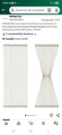 Fmfunctex Sheer French Door Curtain Panel 72" Long Flax Linen Draperies New. Price: $19.99.