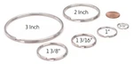 Heavy Duty Split Key Rings - Pick Size/qty 1" 2" 3" Inch 25 50 1000 New. Price: $84.99.