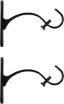 Curtain Rod Mounting Brackets, Wall Or Ceiling Mount, 5/8"-3/4" Diameter, Set Of New. Price: $12.94.
