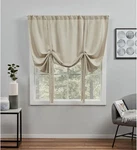 Exclusive Home Loha Light Filtering Rod Pocket Tie Up Shade, 54"X63", Natural New. Price: $17.30.