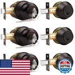 Probrico Double Cylinder Deadbolt Hardware Set Oil Rubbed Bronze 1-3/8 New. Price: $87.85.
