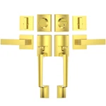 Ticonn Double Front Door Handle Set Heavy Duty Square Lever Single New. Price: $159.98.