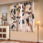 Light Flitering Curtains 52WX63L, Room Darkening Vibrant Floral Drapes, 50% Blac New. Price: $47.95.