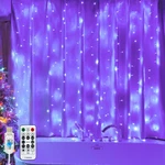 Curtain Light For Bedroom, 200LED 6.6X6.6FT Purple Window Wall Hanging Fairy ... New. Price: $18.42.