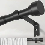WIN4ALL Curtain Rods For Windows 28 To 42 Inch, 30"-45", Black- 5/8"ROD New. Price: $18.99.